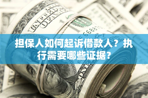 武汉担保人如何起诉借款人？执行需要哪些证据？