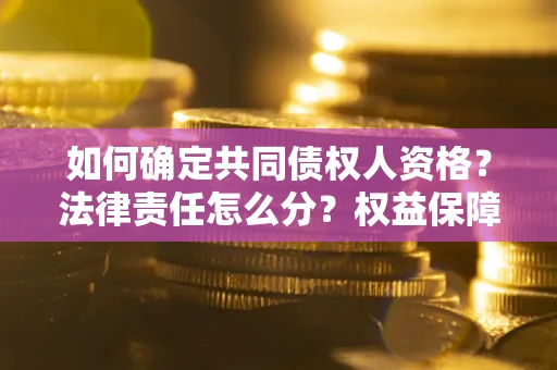武汉如何确定共同债权人资格？法律责任怎么分？权益保障技巧揭秘！