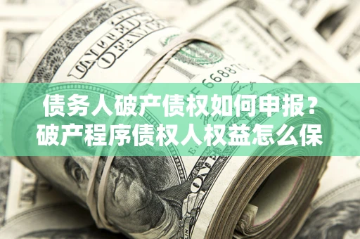 武汉债务人破产债权如何申报？破产程序债权人权益怎么保障？