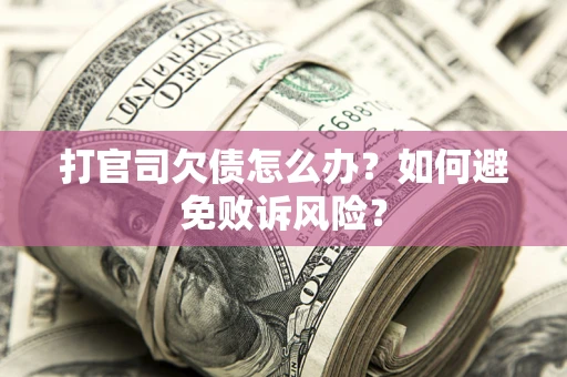 武汉打官司欠债怎么办？如何避免败诉风险？