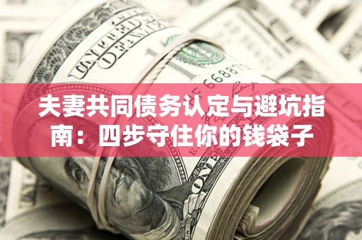 武汉夫妻共同债务认定与避坑指南：四步守住你的钱袋子