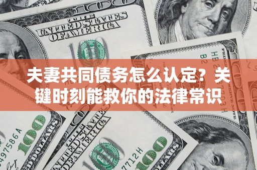 武汉夫妻共同债务怎么认定？关键时刻能救你的法律常识