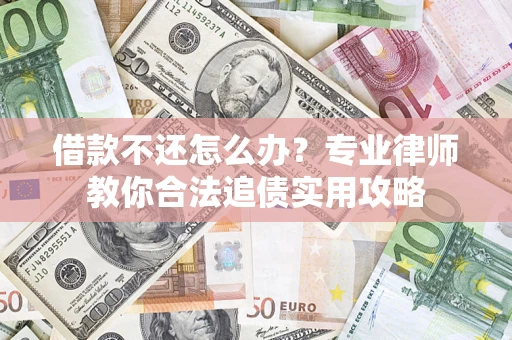 武汉借款不还怎么办？专业律师教你合法追债实用攻略