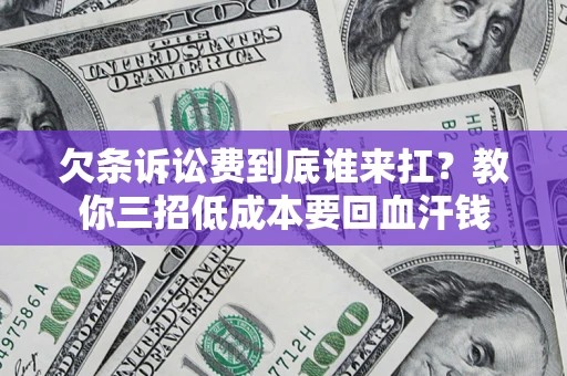 武汉欠条诉讼费到底谁来扛？教你三招低成本要回血汗钱